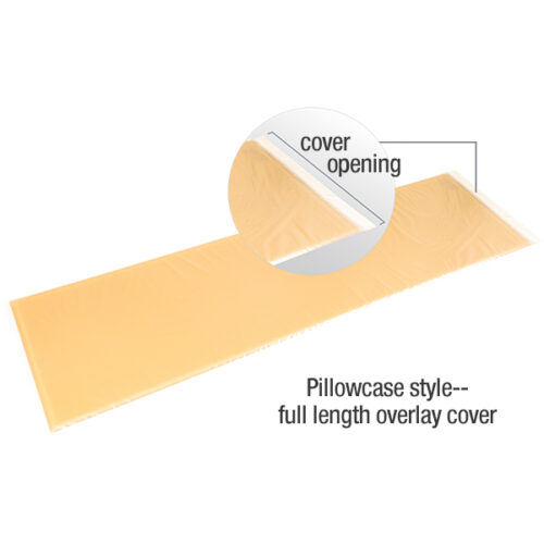 disposable overlay cover in the pillowcase style