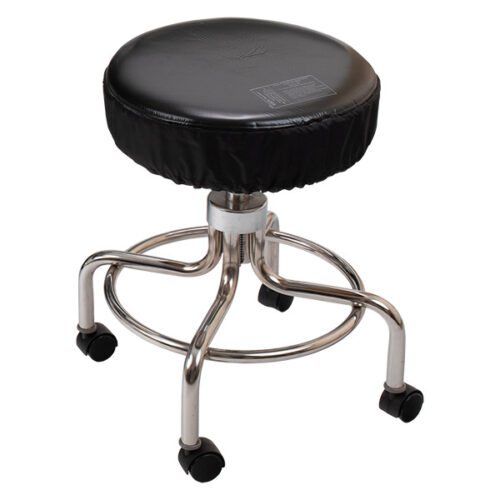comfort stool with a black cover