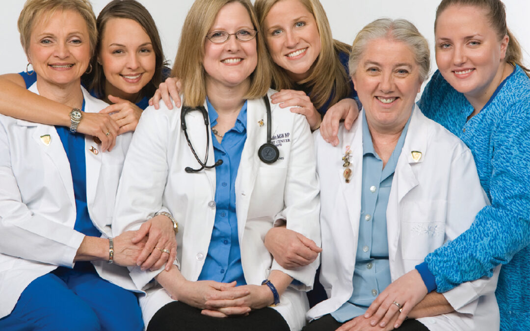 team photo of a small group of doctors and nurses