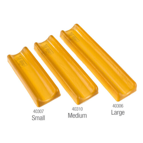 three sizes of contoured armboard pads