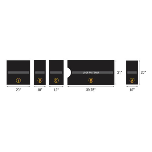Performance Series Table Pads for Getinge® Maquet® Alphastar 1132 - 5 Piece Set