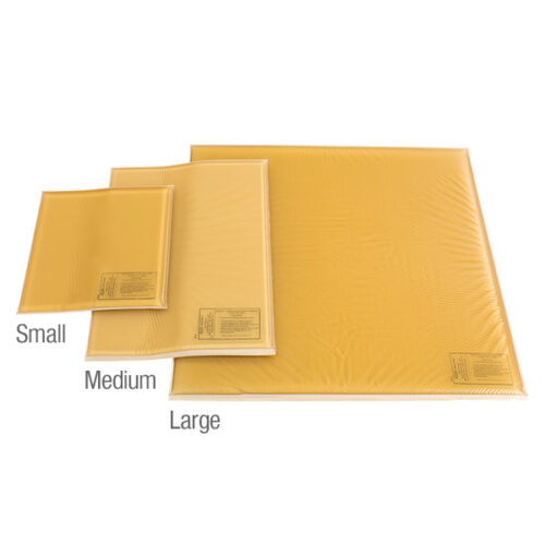 Knee crutch pads in three different sizes